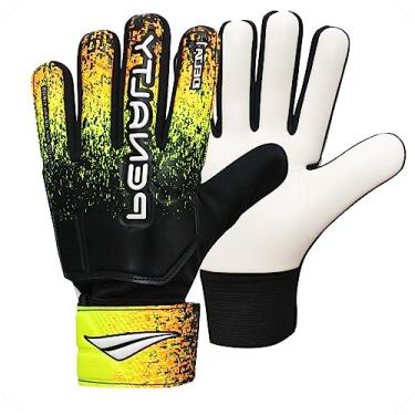 Imagem de Luva de Goleiro Penalty Juvenil Delta 1 Para Todos os Pisos Cor:Preto+Amarelo;Tamanho:5