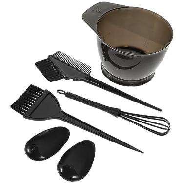 Imagem de LALAFINA Pincel de cor de cabelo pincel aplicador de cor de cabelo capas de orelha para tintura de cabelo conjunto de escova e tigela e conjunto de tigela