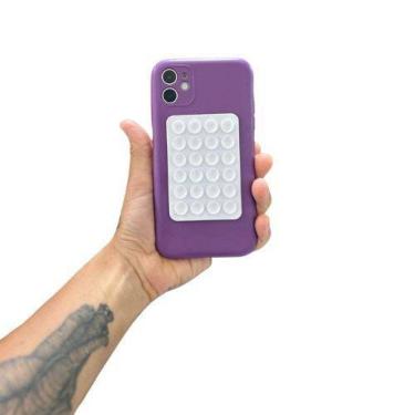 Imagem de Suporte Silicone Ventosa Celular Superfície - BRANCO