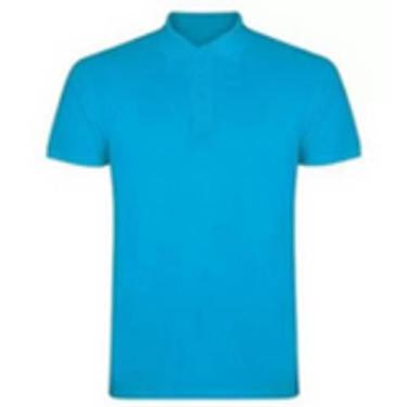 Imagem de Camisa Polo Em Poliéster - Cor Azul Turquesa - Cores E Efeitos