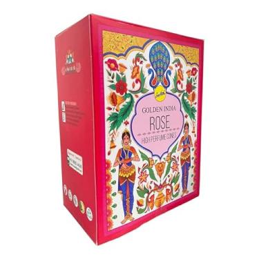 Imagem de META ATACADO, Incenso Cascata Indiano Atria 120 Cones Aromaterapia Cor:Rosas 12 X 10 Cones