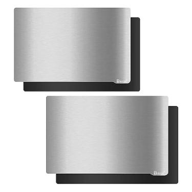 Imagem de BIQU 2 peças placa de aço flexível magnética 150 x 95 mm, placa de construção de cama flexível plataforma de impressora 3D para impressora 3D Elegoo Mars 3/Mars 3 Pro SLA LCD resina