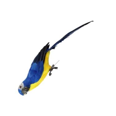 Imagem de CORHAD pássaro de simulação papagaio animais estatuetas de pássaros o pardal pássaro falso modelos adorno de pássaro Pardal de simulação modelo de pássaro pluma estátua trabalhos manuais