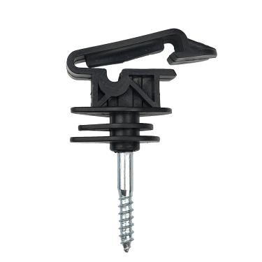 Imagem de KuGuo Cerca elétrica parafuso em poste de madeira isolador de animais de fazenda 50P preto