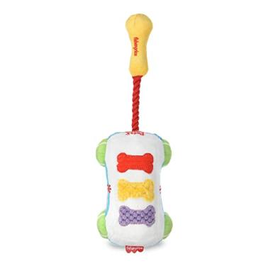 Imagem de Fisher-Price Brinquedo de pelúcia para animais de estimação, xilofone para filhotes, sons dessensibilizam os filhotes a ruídos - Brinquedo de mastigar para filhotes - Brinquedo multifuncional para