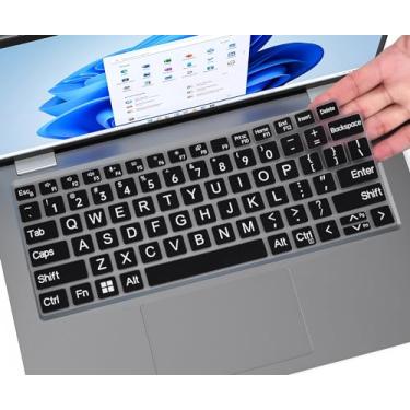Imagem de Capa de teclado de impressão grande para Dell Latitude 7420 7430 7440 7450 7410 35.6 cm, Latitude 3440 3450 5450 5440 5420 5430 5431, Latitude 9420 9430 14, Latitude 9510 9520 Laptop 7520 de 15