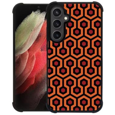 Imagem de CARLOCA Capa compatível com Samsung Galaxy S23 FE, capa com estampa de tapete brilhante para Samsung Galaxy S23 FE, capa traseira antiderrapante de silicone macio à prova de choque para Samsung Galaxy