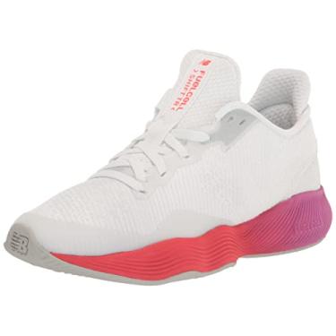 Imagem de New Balance FuelCell Shift Tr V1 Cross Trainer Feminino, Branco/Magenta Pop/Vermelho Elétrico, 7.5