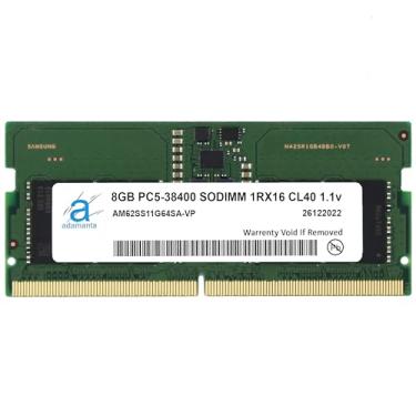 Imagem de Adamanta 8GB (1x8GB) DDR5 4800MHz PC5-38400 SODIMM 1Rx16 CL40 1.1v Módulo de memória RAM para notebook