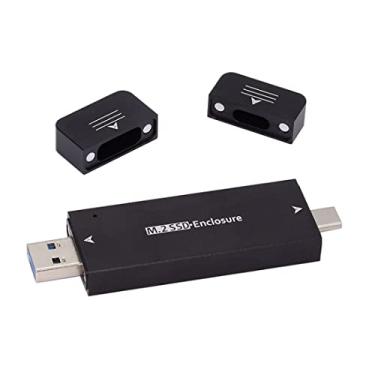 Imagem de Adaptador CY M.2 para USB, NVME M-Key M.2 NGFF SATA SSD para USB 3.0 Tipo A e Tipo C Combo PCBA Capa 2230/2242 mm Adaptador RTL9210B Chipset