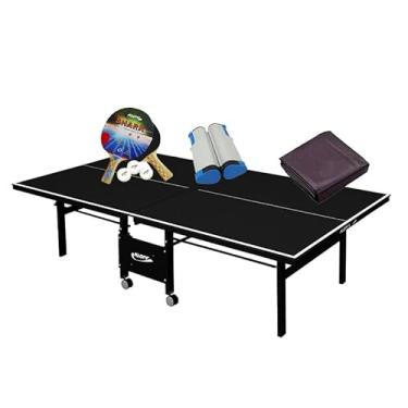 Imagem de MESA PING PONG 1084 PRETA KLOPF + Kit 5055 + Rede Retrátil + Capa Fechada