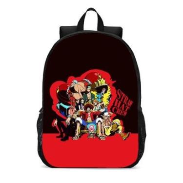 Imagem de MOCHILA ESCOLA INFANTIL JUVENIL ANIME BANDO DE LUFFY-Unissex
