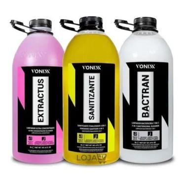 Imagem de Kit Sistema Vsc Bactran, Extractus E Sanitizante 1,5l Vonixx