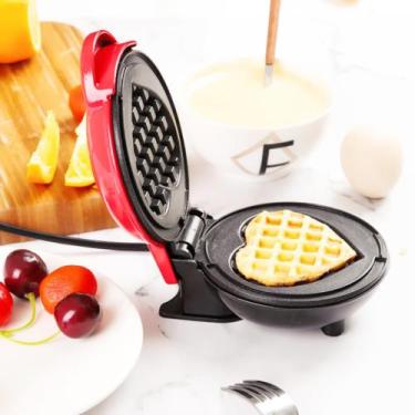 Imagem de Mini Criador De Waffles de Coração Elétrico Automático Café da Manhã F