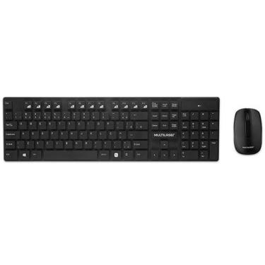 Imagem de Kit Teclado e Mouse sem Fio Teclas Flutuantes Preto TC251 - Multilaser