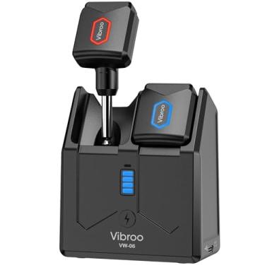 Imagem de Vibroo Sistema de guitarra sem fio de 5,8 GHz, estojo de carregamento incluído, transmissor e receptor sem fio com 4 canais para guitarras, baixo e outros instrumentos elétricos