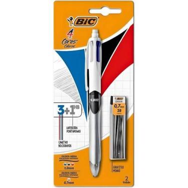 Imagem de Caneta Esferográfica 3 Cores 1 Lapiseira + Grafite 0.7mm Bic