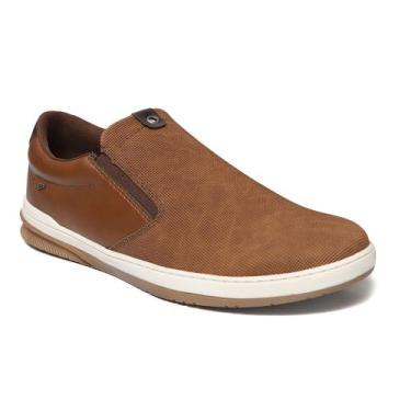Imagem de Sapatênis Tênis Slip-On Masculino Bardone Calce Fácil, Castanho, 40