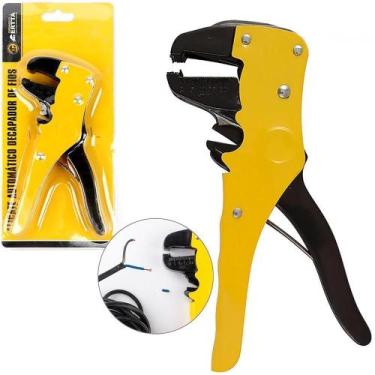 Imagem de Alicate Desencapador Fios 6,5'' Cabo Amarelo / Preto Cartela - Cascave