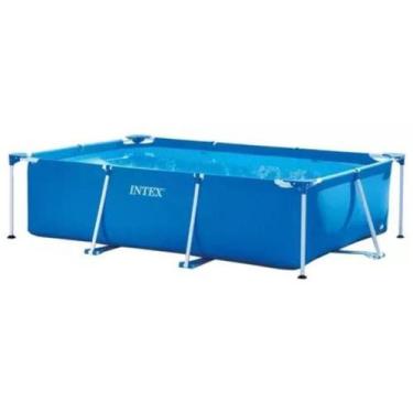 Imagem de Piscina retangular de armação 2.282 l - INTEX, Azul