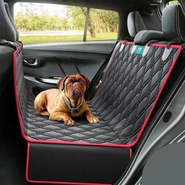 Imagem de Capa Pet Impermeável Protetora De Banco Traseiro Carro Cachorro Gatos 
