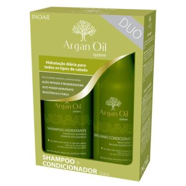 Imagem de Kit Shampoo + Condicionador Inoar Duo Argan Oil System, Kit