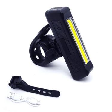 Imagem de Sinalizador Farol Traseira Luz Led Bicicleta Para Guidão Bike Mochila 