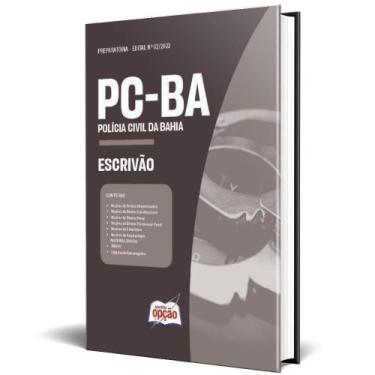 Imagem de Apostila Pc Ba 2024 - Escrivão - Apostilas Opção