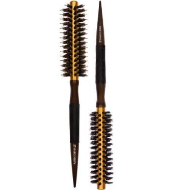 Imagem de Combo 2UN escova térmica metalica profissionais 32MM 37MM marco boni -