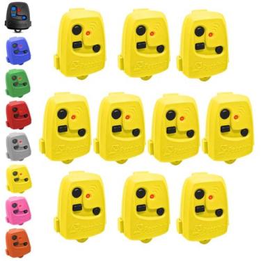Imagem de Kit 10 Controle Remoto De Portão Eletrônico Peccinin Original, Amarelo