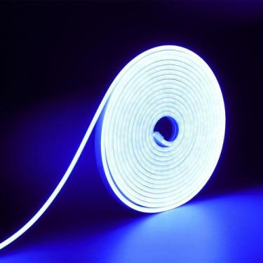 Imagem de Fita LED Neon Flex 8W -  25 metros 12v - 120 LED/Metro - Taschibra, Az