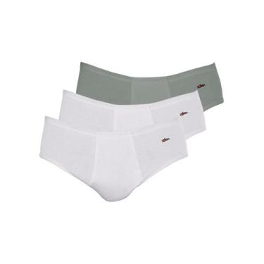 Imagem de Kit com 3 Cuecas Slip Zorba com Abertura 172 Colorido, Branco, G
