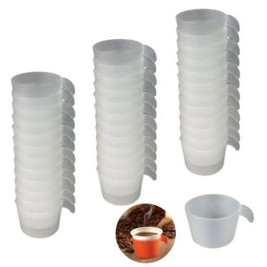 Imagem de Conjunto Copete 36 Porta Copos Descartável Cantinho Do Café Em Plástic