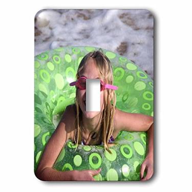 Imagem de 3dRose LLC lsp_89932_1 Havaí, Kauai, Child Enjoying The Beach (Mr) m US12 Sav0216m Savannah Stewart Interruptor único