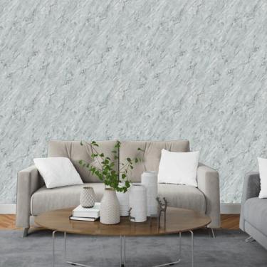 Imagem de Papel de Parede Mármore Finrod Cinza - Rolo com 10 Metros  Revestiment