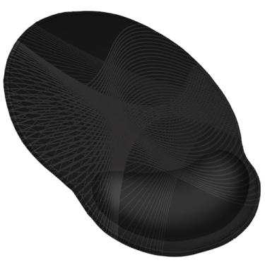 Imagem de Meffort Inc Mouse pad com suporte para descanso de pulso e base antiderrapante, mousepad ergonômico durável para jogos - Onda sonora