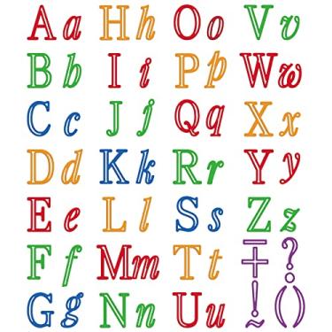 Imagem de ORIGACH 3 x 4 cm, 26 matrizes de corte do alfabeto, 26 letras minúsculas, 26 letras minúsculas, estênceis de matriz em relevo de metal do alfabeto A-Z para scrapbook, cartões faça-você-mesmo, álbuns