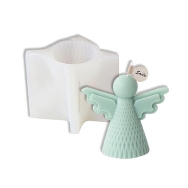 Imagem de Tone Fun Moldes de silicone minimalistas 3D em forma de anjo pequeno para fazer velas, resina, velas de aromaterapia, sabonete de cera artesanal, decoração de casa, artesanato (A)