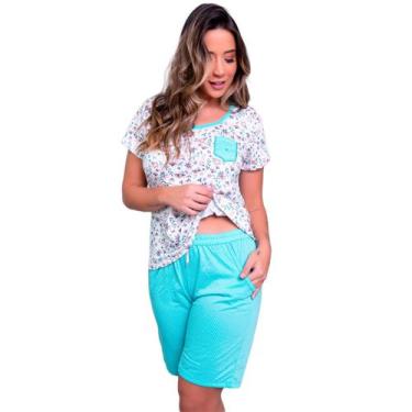 Imagem de Pijama Feminino Curto Vekyo Modas Adulto Estampado Short Verão Baby Do