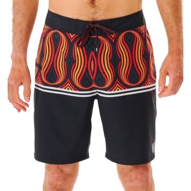 Imagem de Bermuda Água Rip Curl Combined 2.0 Preto Vermelho-Masculino
