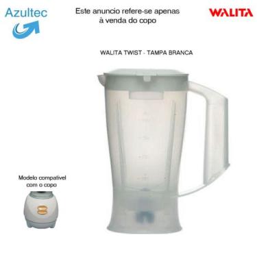 Imagem de COPO DO LIQUIDIFICDOR WALITA TWIST - TAMPA BRANCA Código: 4080