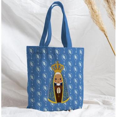 Imagem de Bolsa Sacola Artesanal de Tecido Nossa Senhora Aparecida - Fabrika de 