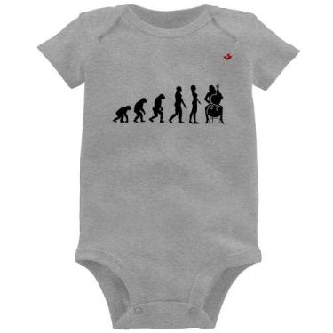 Imagem de Body Bebê Evolução da Violoncelista - Foca na Moda, Cinza, G