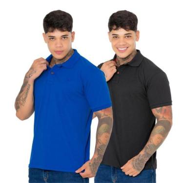 Imagem de Kit 2 Camisa Polo Ridens Estilo Único e Elegante, Compre Agora, M, Pre