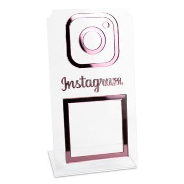 Imagem de Placa Instagram QR Code Display Acrílico Balcão Transparente - Arte Se