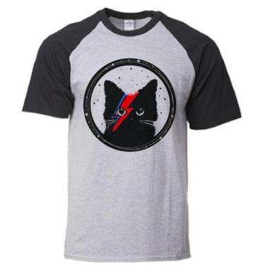 Imagem de Camiseta David Bowie Black CatPLUS SIZE - Alternativo basico, G2