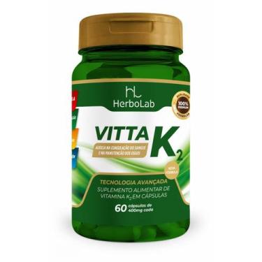 Imagem de Vitamina K2 Mk7 - 60 Cápsulas - Concentração Máxima 149 Mcg - HERBOLAB
