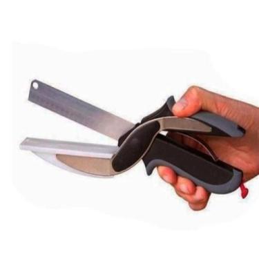 Imagem de Tesoura para Fatiar Picar Legumes Frutas Ervas Aço Inox - HAUSKRAFT