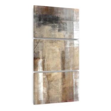 Imagem de Quadro Abstrato Para Sala Quarto Hall 120x60 Mosaico 3 Peças m1 - Wall