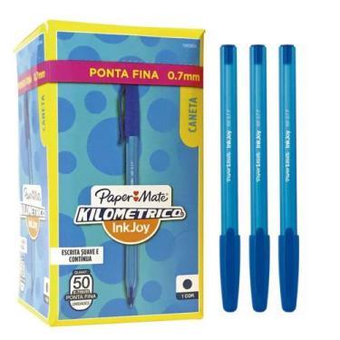 Imagem de Caneta Esferográfica Paper Mate Kilometrica 0.7mm Azul C/50